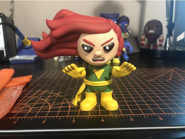 X戰(zhàn)警 鳳凰 Q版3D打印模型