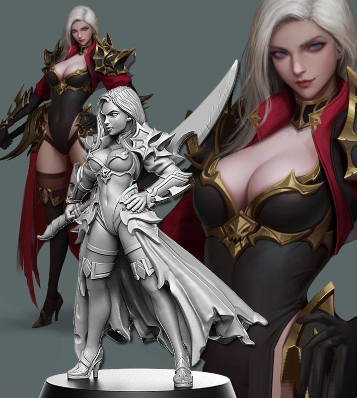 女劍客 達(dá)莉拉3D打印模型