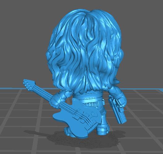 賽博朋克2077強(qiáng)尼銀手Q版3D打印模型