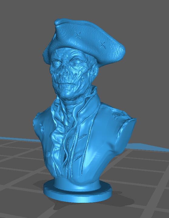 輻射僵尸將軍胸像3D打印模型