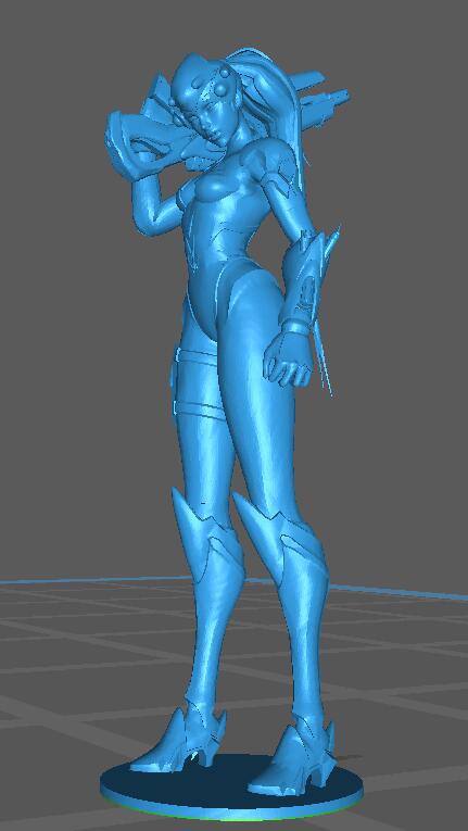 守望先鋒黑百合3D打印模型