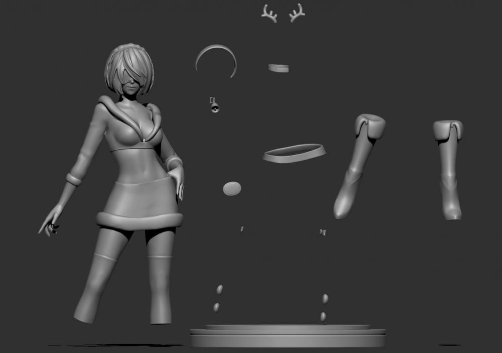 圣誕尼爾2B3D打印模型