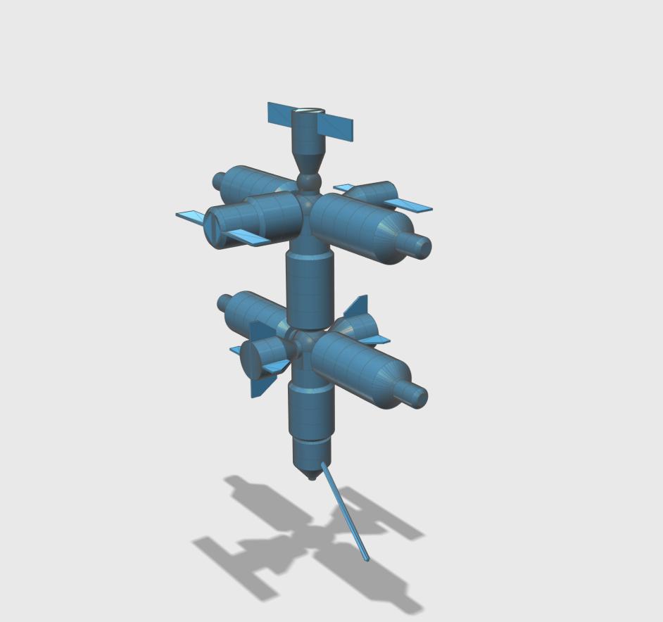 空間站3D打印模型