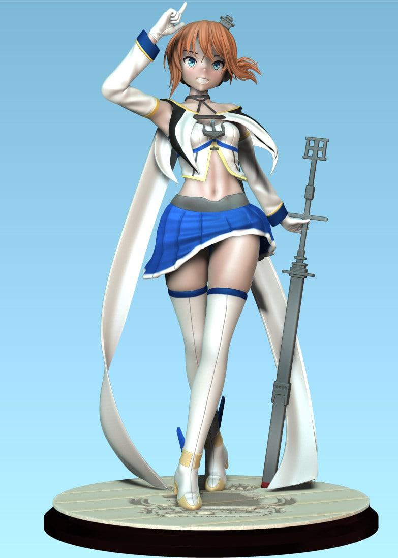 反擊 碧藍(lán)航線(xiàn)3D打印模型