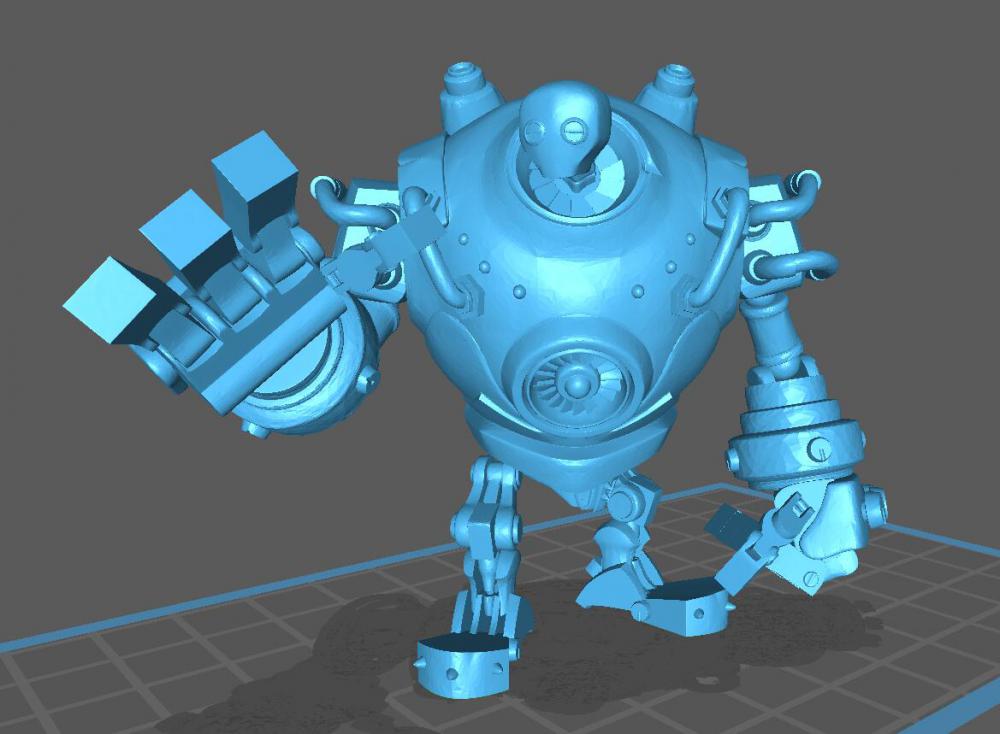 英雄聯(lián)盟機器人布里茨3D打印模型