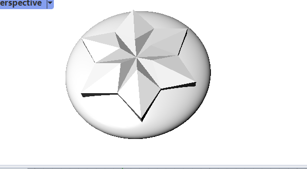 雪花按鈕3D打印模型