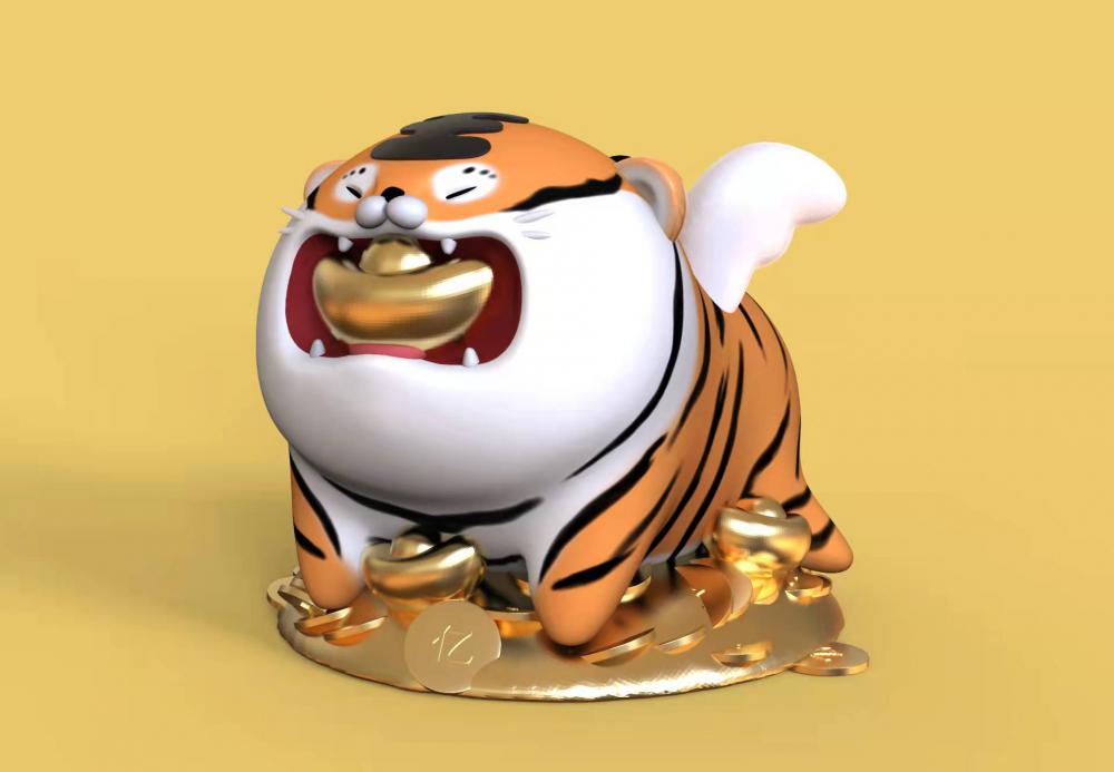 吾虎起飛3D打印模型