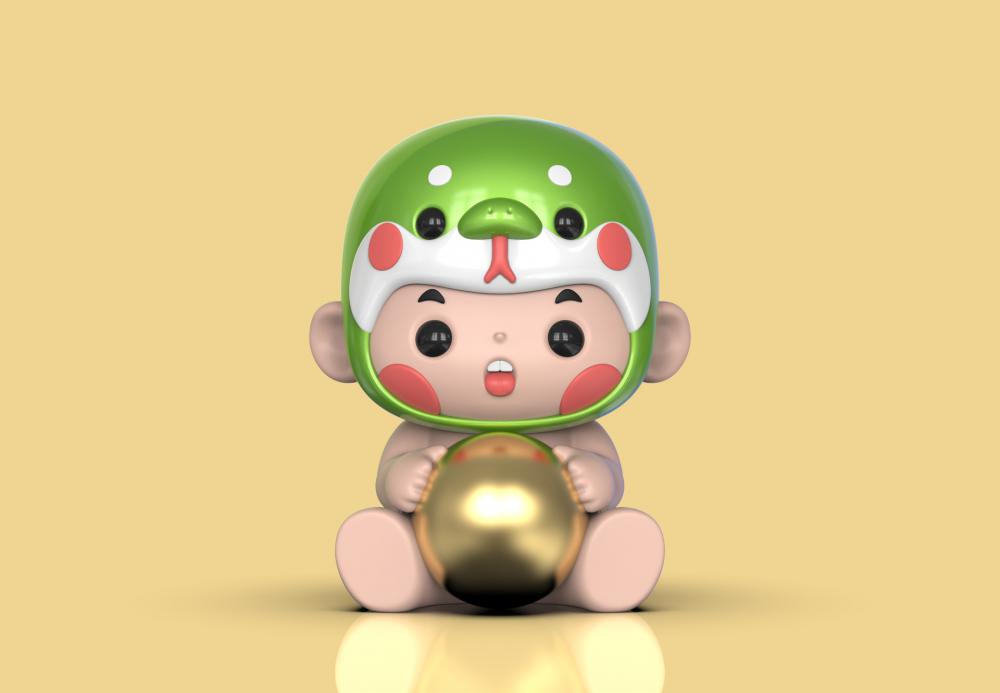 十二生肖寶寶全套3D打印模型