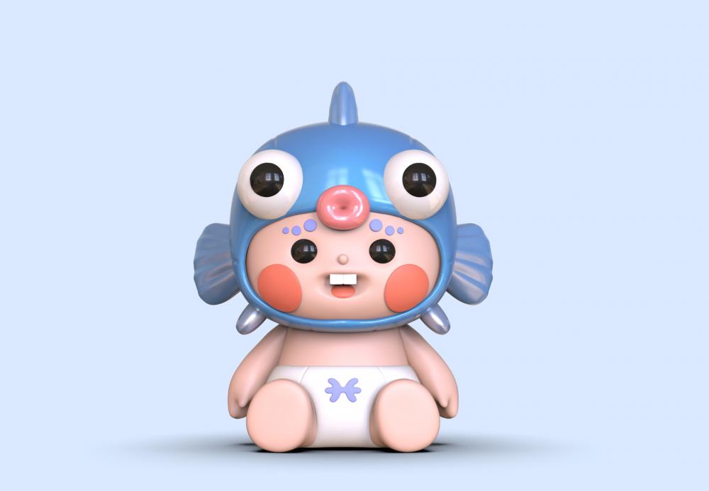 十二星座寶寶3D打印模型