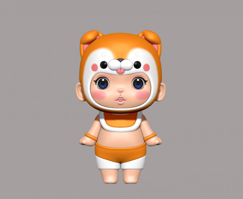 新12生肖娃娃3D打印模型