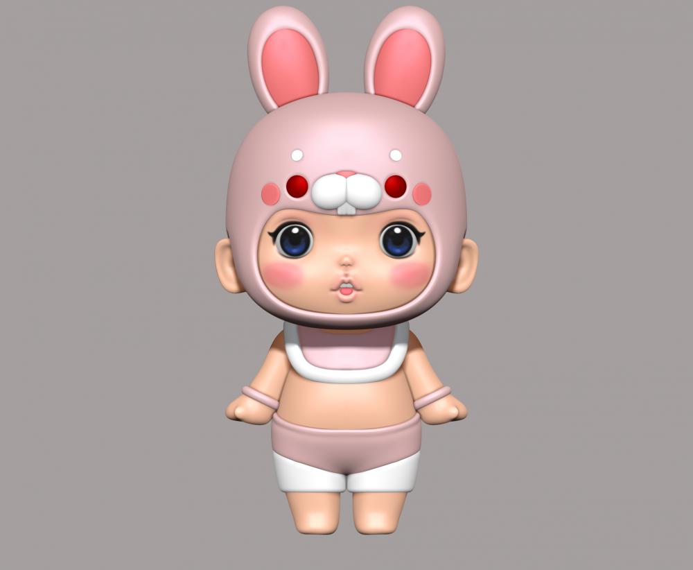 新12生肖娃娃3D打印模型