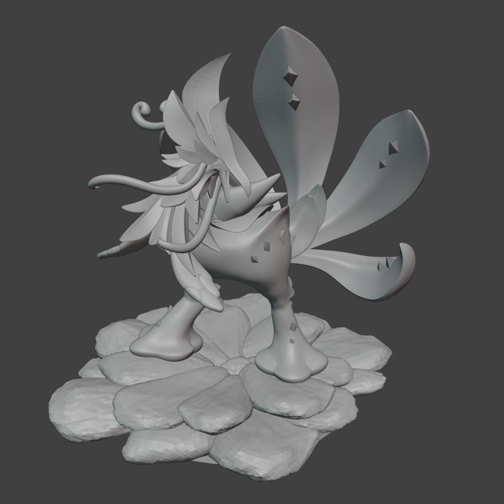 原神 翠翎恐蕈 蘑菇雞3D打印模型