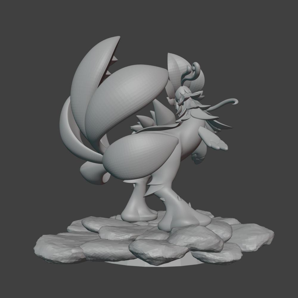 原神 翠翎恐蕈 蘑菇雞3D打印模型