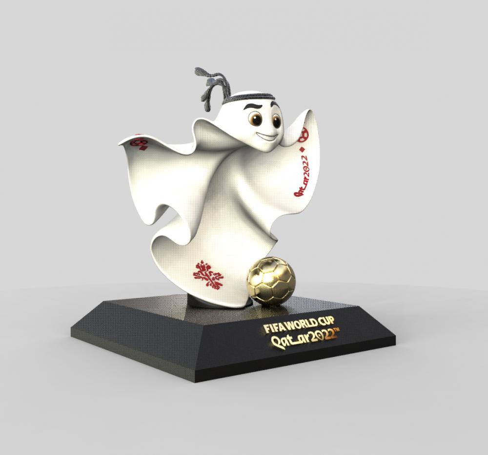 卡塔爾世界杯吉祥物-拉伊卜3D打印模型