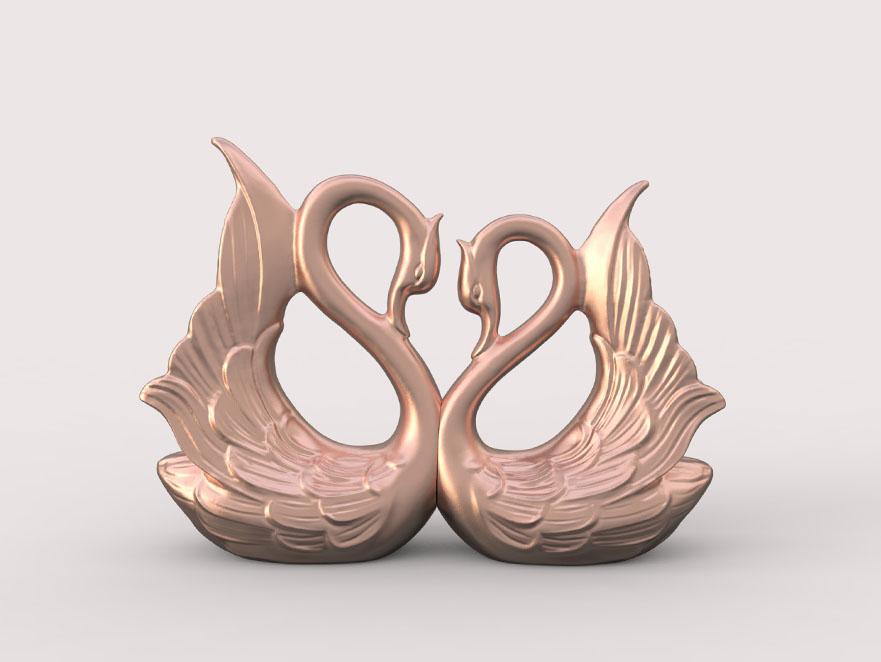 天鵝擺件3D打印模型