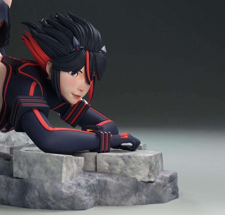 斬服少女 纏流子 趴姿3D打印模型