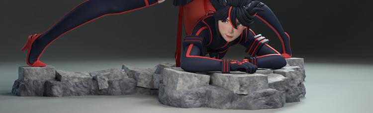 斬服少女 纏流子 趴姿3D打印模型