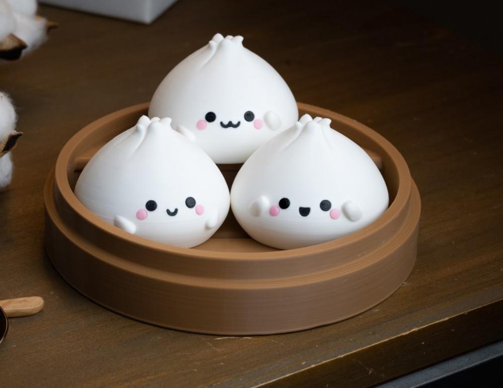 一籠包子3D打印模型