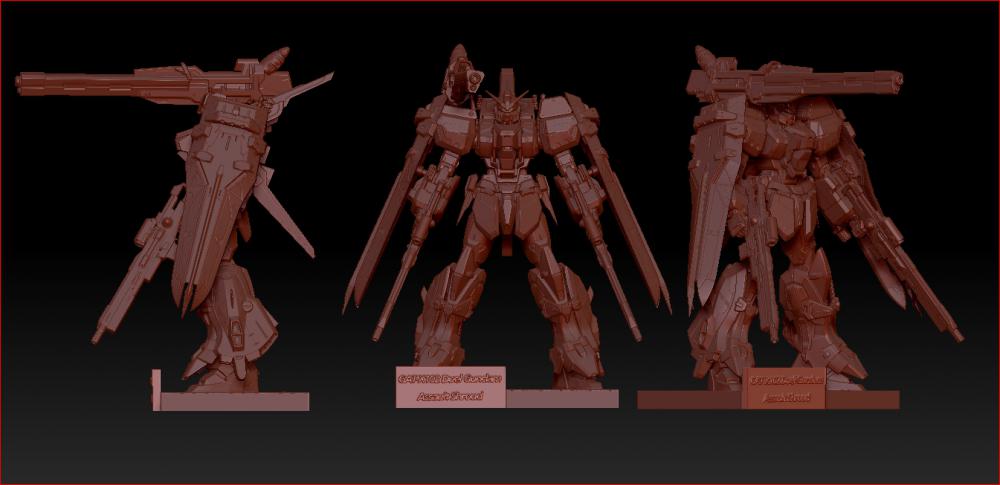 高達SEED 決斗尸裝 雕塑3D打印模型