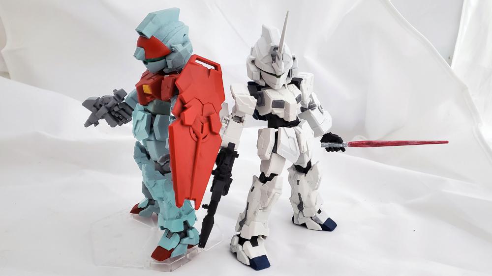 SD 獨角獸高達(dá) 獨角獸形態(tài)+獨角獸吉姆化改裝件