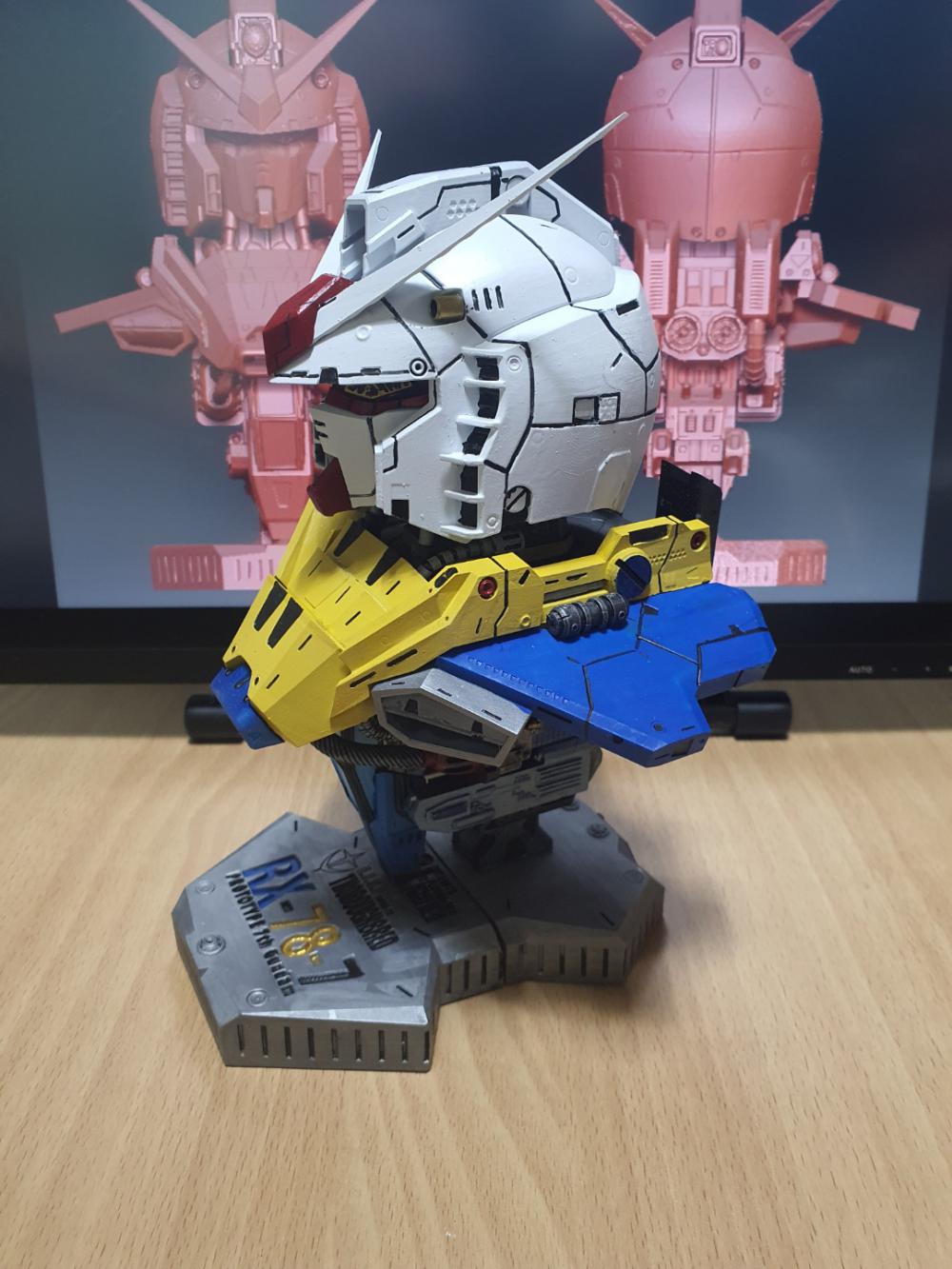 RX-78-7 高達(dá)7號機(jī) 胸像3D打印模型