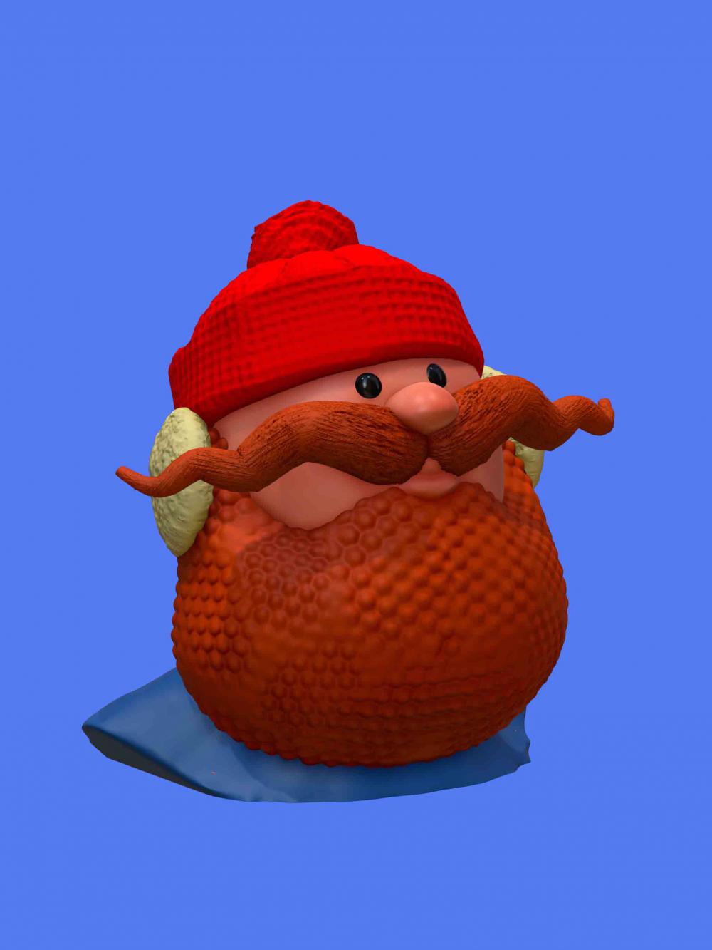 紅鼻子馴鹿魯?shù)婪?D打印模型