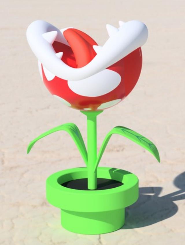 【超級(jí)瑪麗奧德賽】食人花3D打印模型