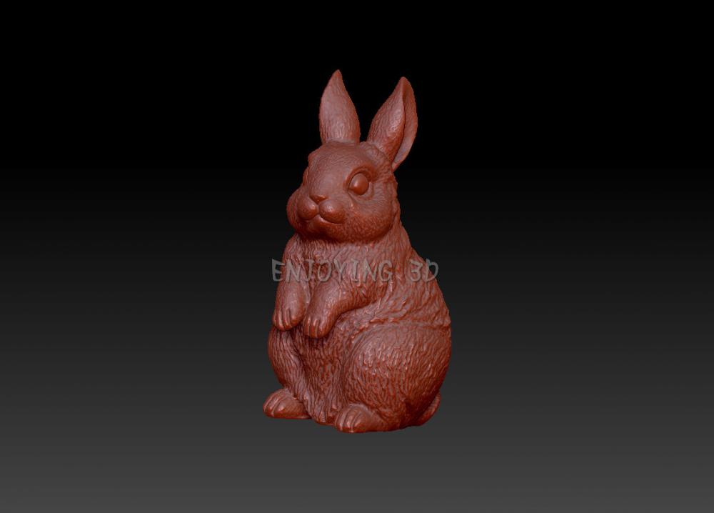 兔年兔子擺件3D打印模型