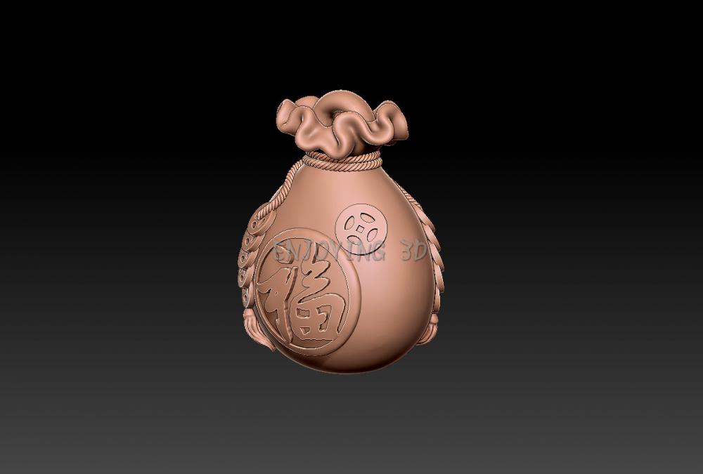 新年財(cái)福袋3D打印模型