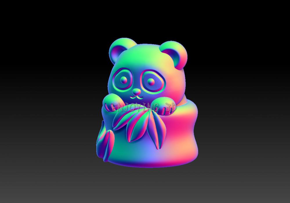 熊貓擺件-吊墜3D打印模型