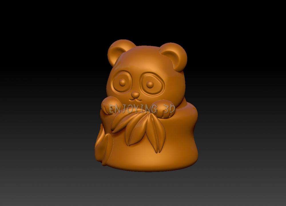 熊貓擺件-吊墜3D打印模型