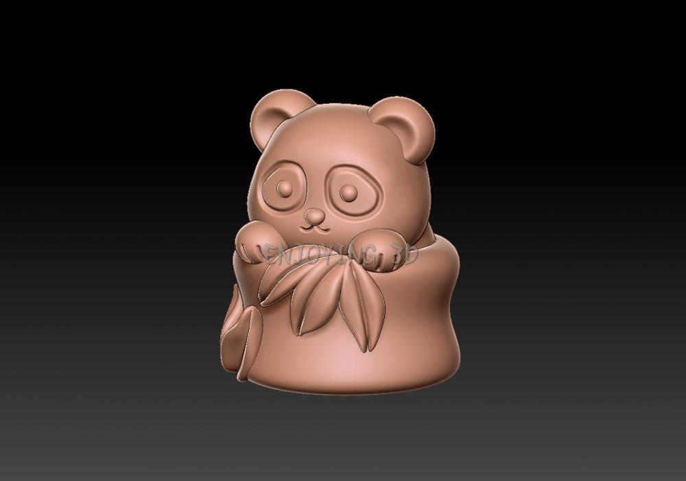 熊貓擺件-吊墜3D打印模型