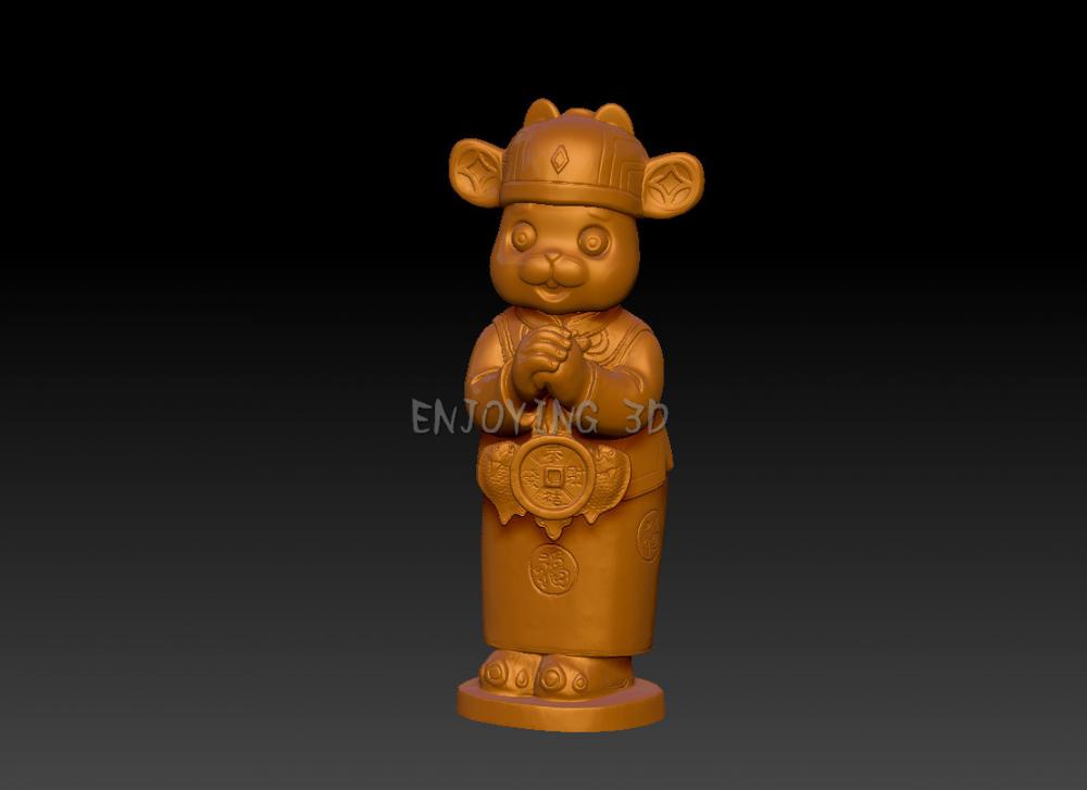 兔年賀新年擺件 13D打印模型