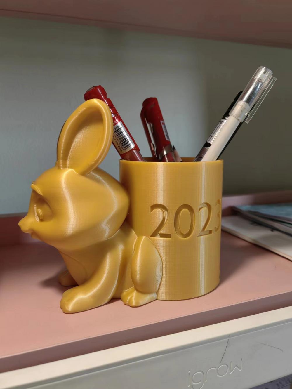 兔年 兔筆筒3D打印模型