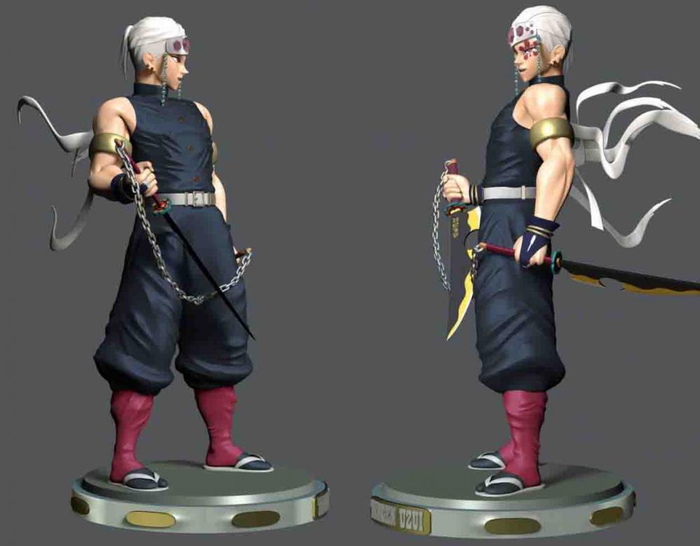 宇髄天元 鬼滅之刃3D打印模型