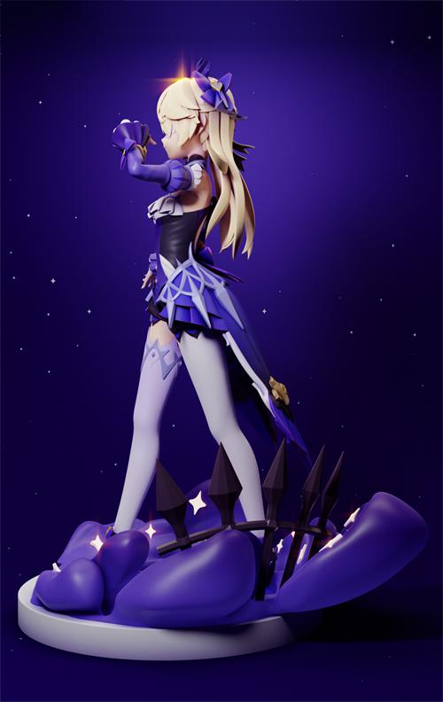 原神 菲謝爾新服裝 拆分3D打印模型