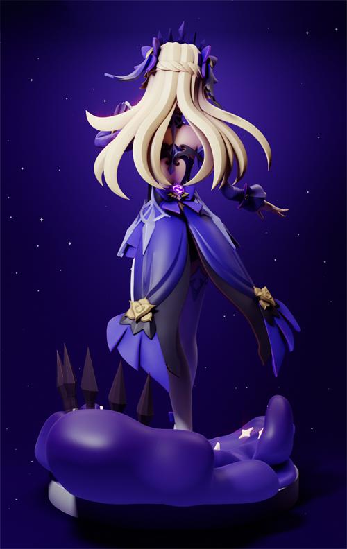 原神 菲謝爾新服裝 拆分3D打印模型