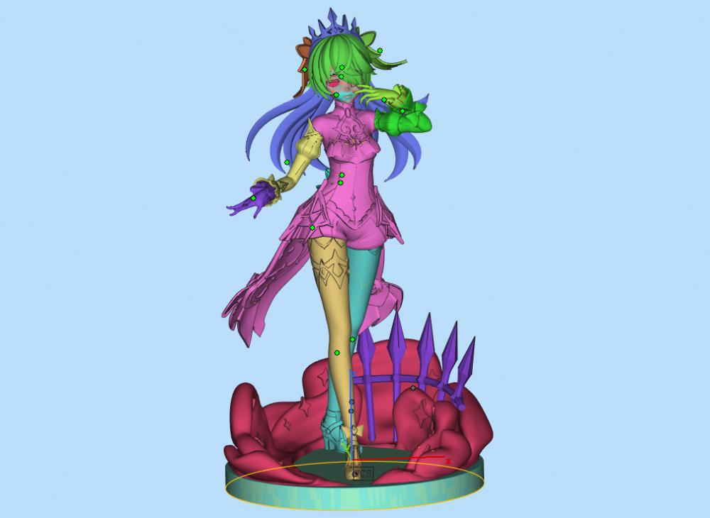 原神 菲謝爾新服裝 拆分3D打印模型