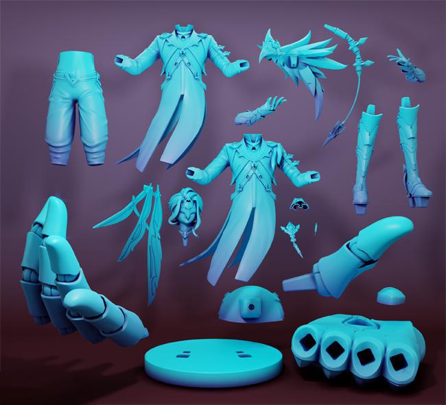 原神 博士 拆分3D打印模型