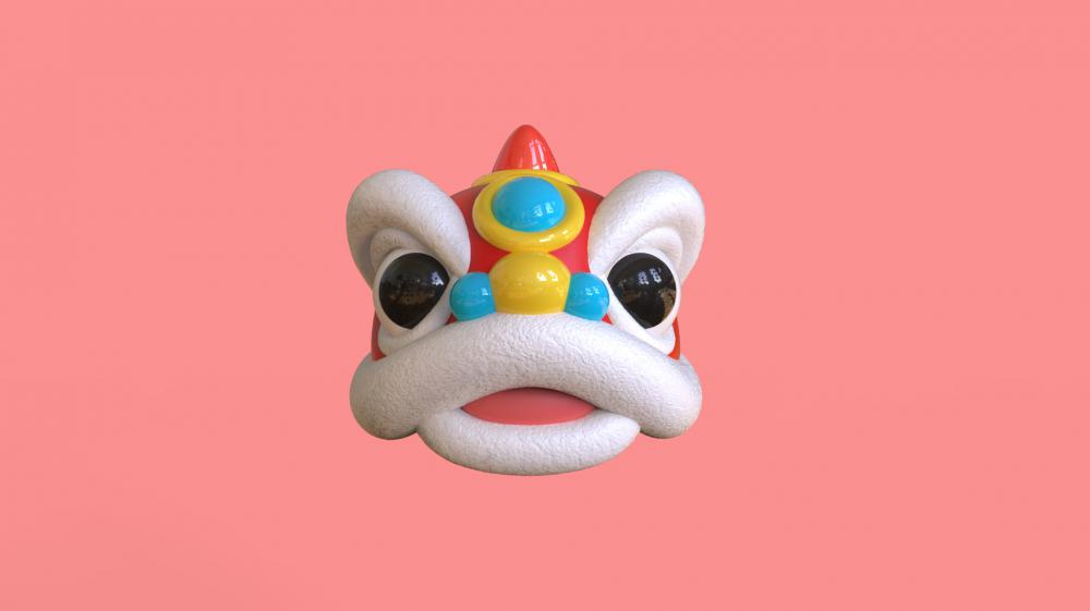 醒獅頭3D打印模型