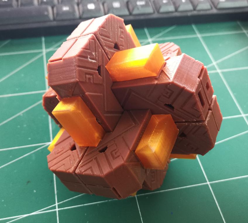 魯班鎖-封鎖 原神鐘離大招-天星 3D打印模型