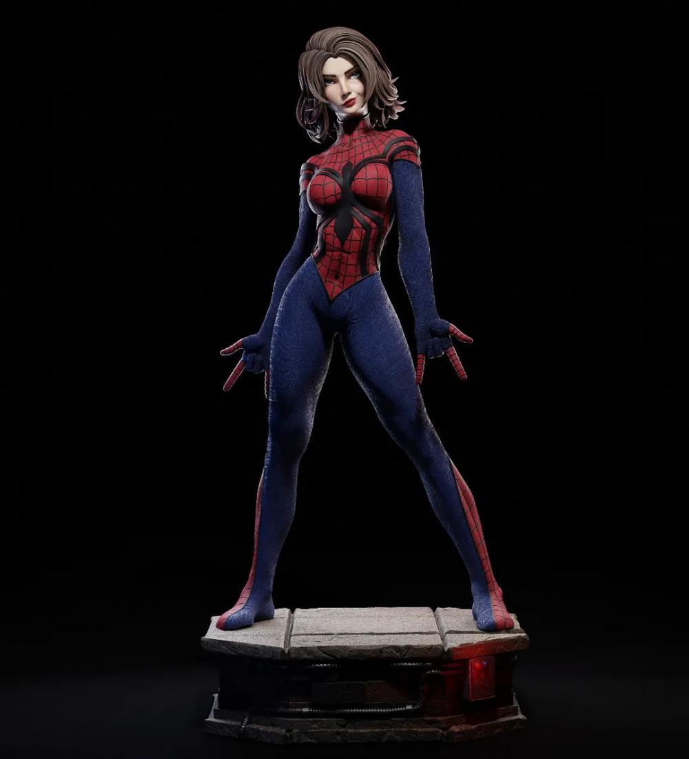 女蜘蛛俠3D打印模型