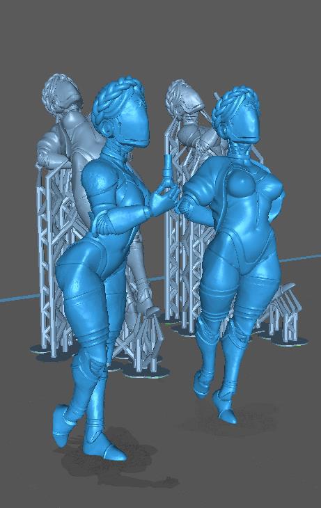 原子之心雙胞胎（豐滿版）3D打印模型