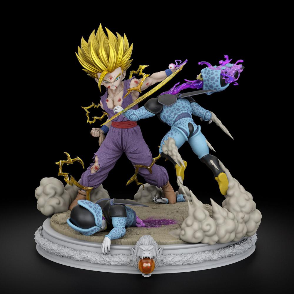 曝氣悟飯VS小沙魯3D打印模型