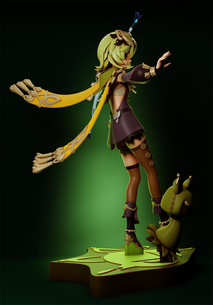 原神 柯萊 拆分3D打印模型