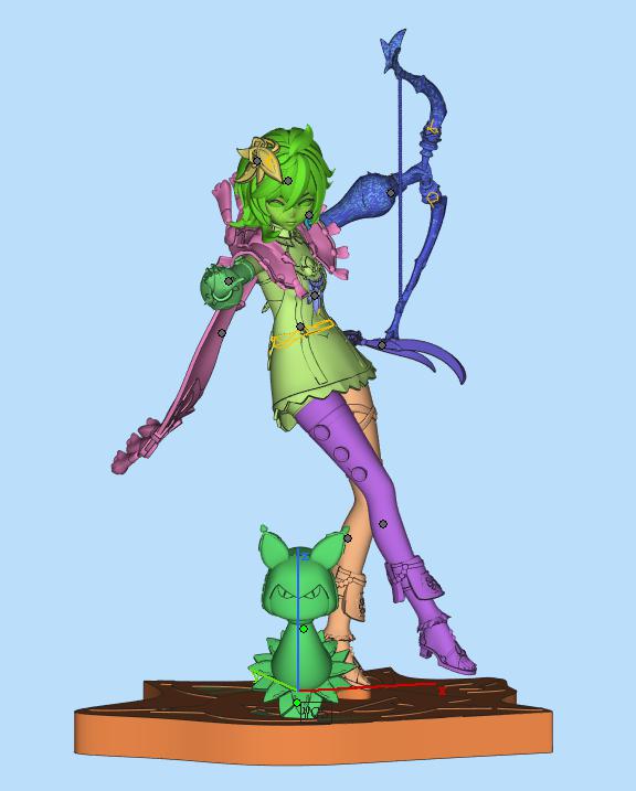 原神 柯萊 拆分3D打印模型