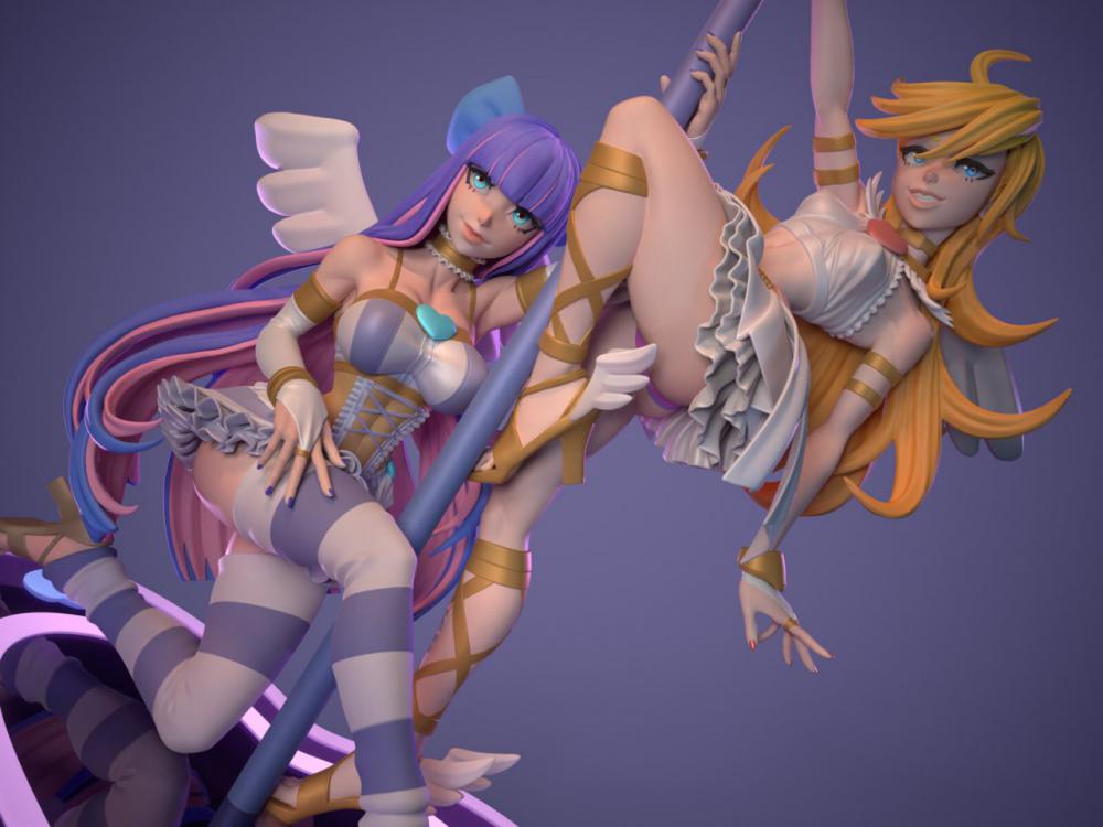 吊帶襪天使3D打印模型