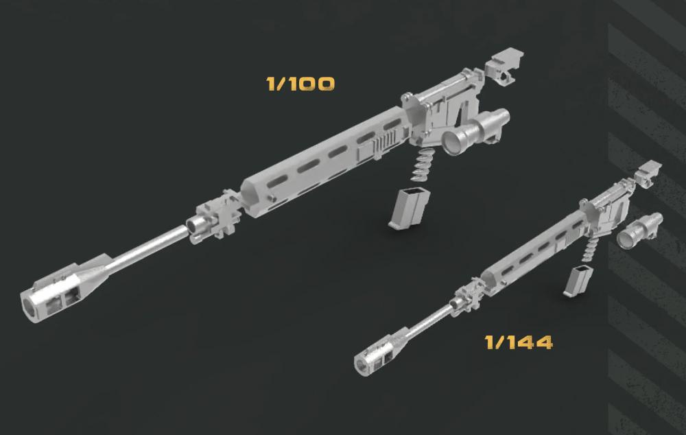 144 100比例 GTO 扎古對艦步槍3D打印模型