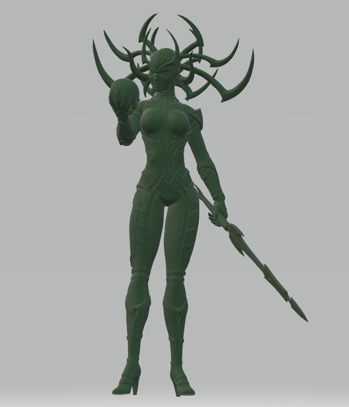 海拉(站姿)3D打印模型