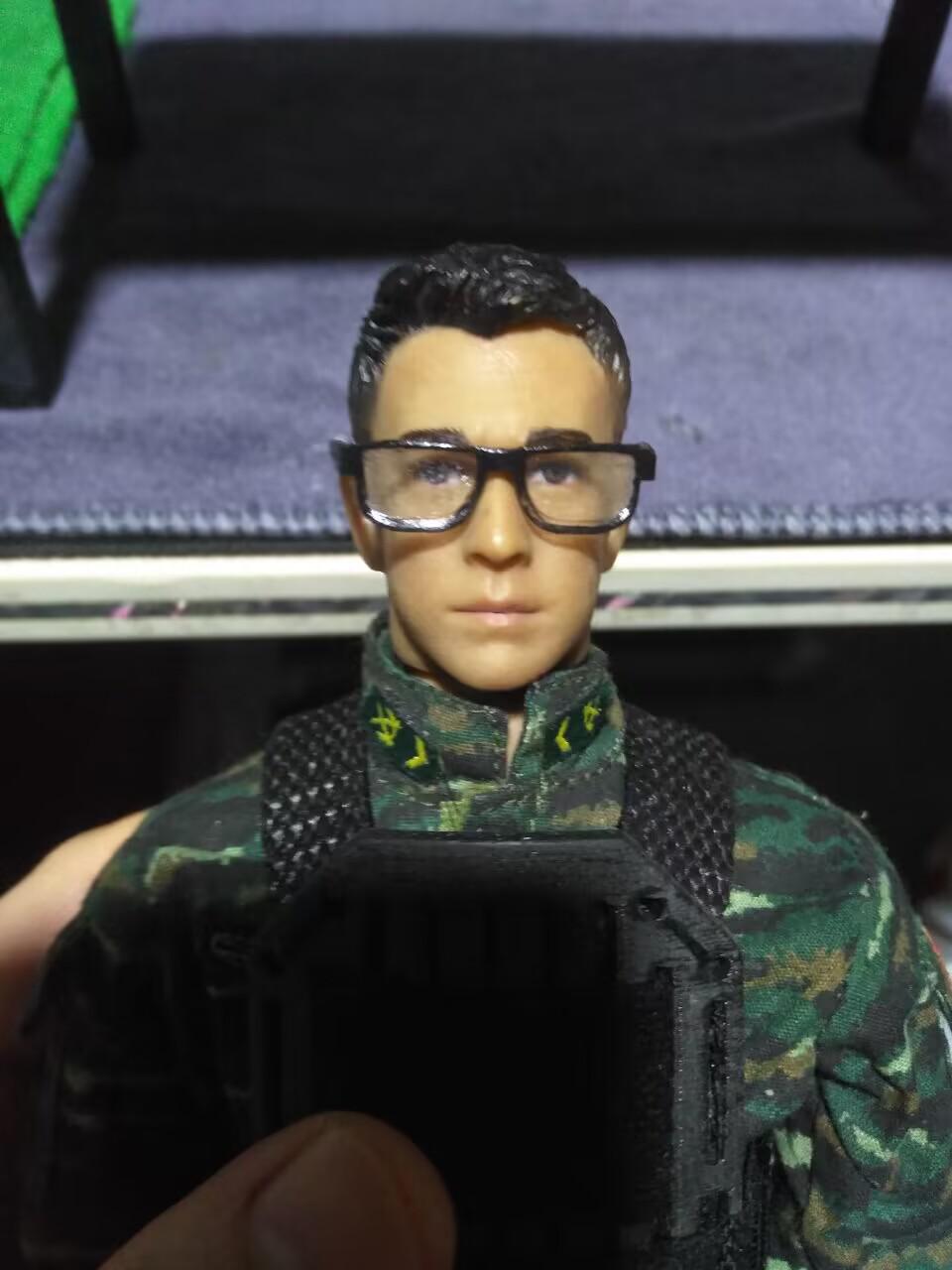 1/6兵人眼鏡（大框眼鏡）3D打印模型